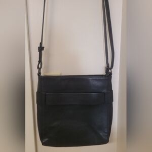 Clarks Navy Blue Crossbody Bag with Textured Finish